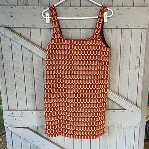 Zara Retro Geometric Print Mini Dress size S